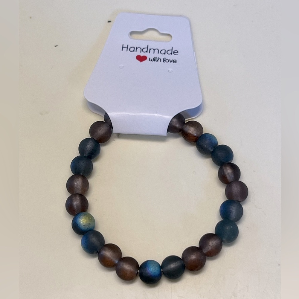 Stone Bead Single Bracelet Handcrafted Customized to Fit